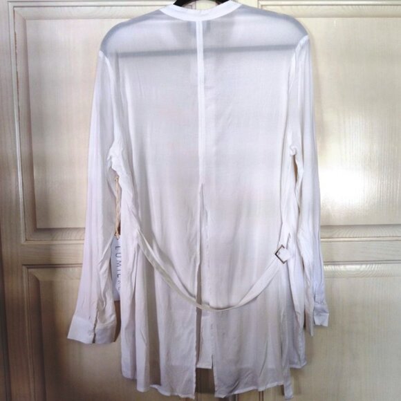 Spanx Faux Leather Leggings, Animal Print, White, Red Tops, 4 Piece, Sz Large - Picture 8 of 16